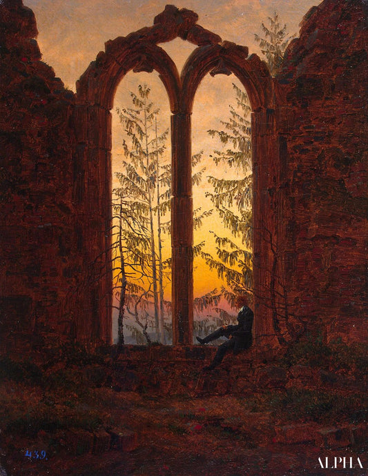 Le Rêveur - Caspar David Friedrich - Reproductions de tableaux et peintures haut de gamme