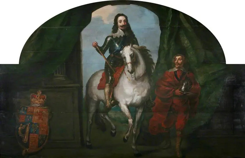 Król Karol I (1600-1649) i jego giermek M. de St Antoine, rycerz z Epergnon - Antoine van Dyck