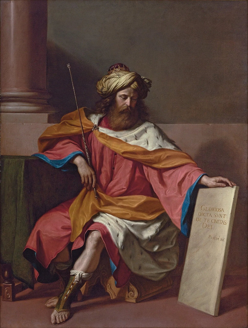 Król Dawid - Guercino