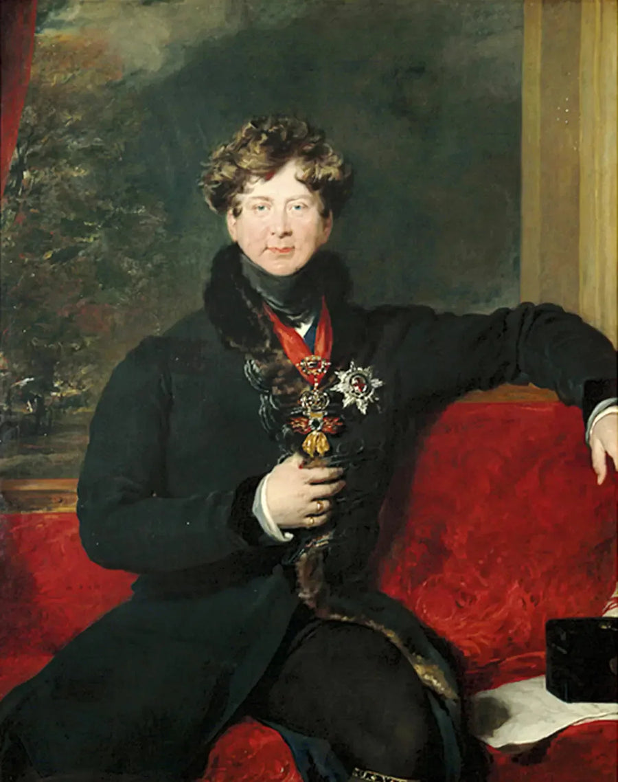 Król Jerzy IV siedzący, w porannej odzieży - Thomas Lawrence