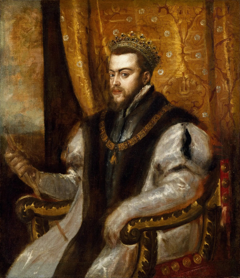 Król Filip II Hiszpański - Titian