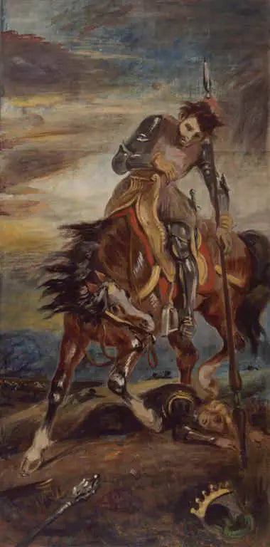 Król Rodrigue - Eugène Delacroix