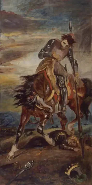 Król Rodrigue - Eugène Delacroix