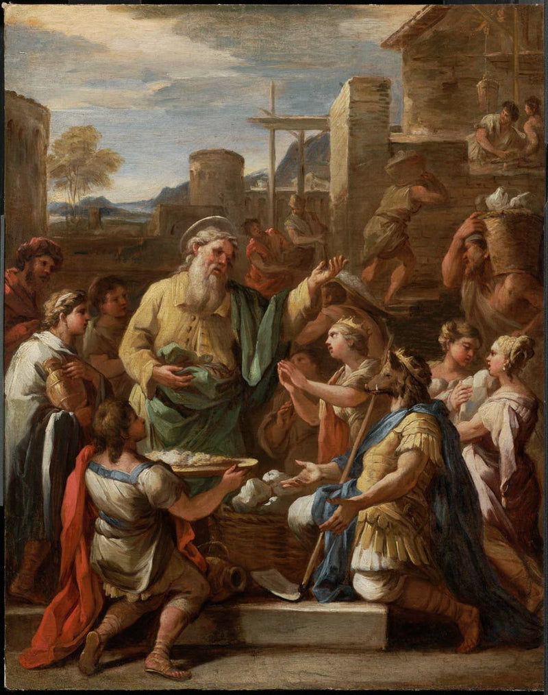 Król Tiridat przed świętym Grzegorzem Ormiańskim - Luca Giordano