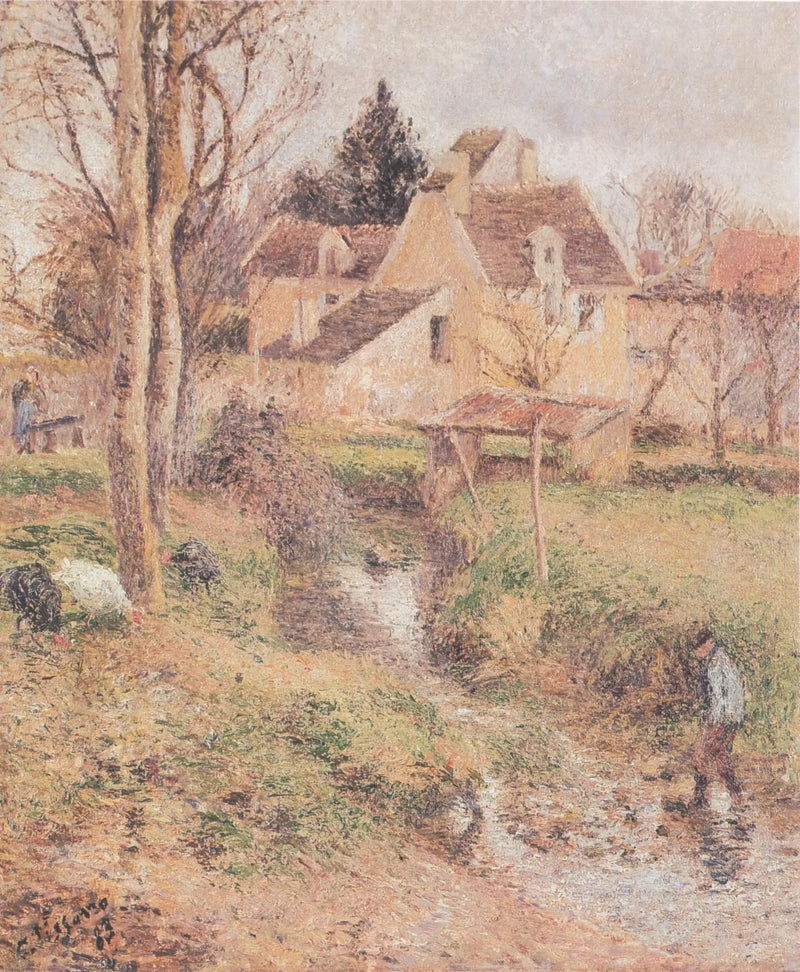 Strumień w Osny - Camille Pissarro