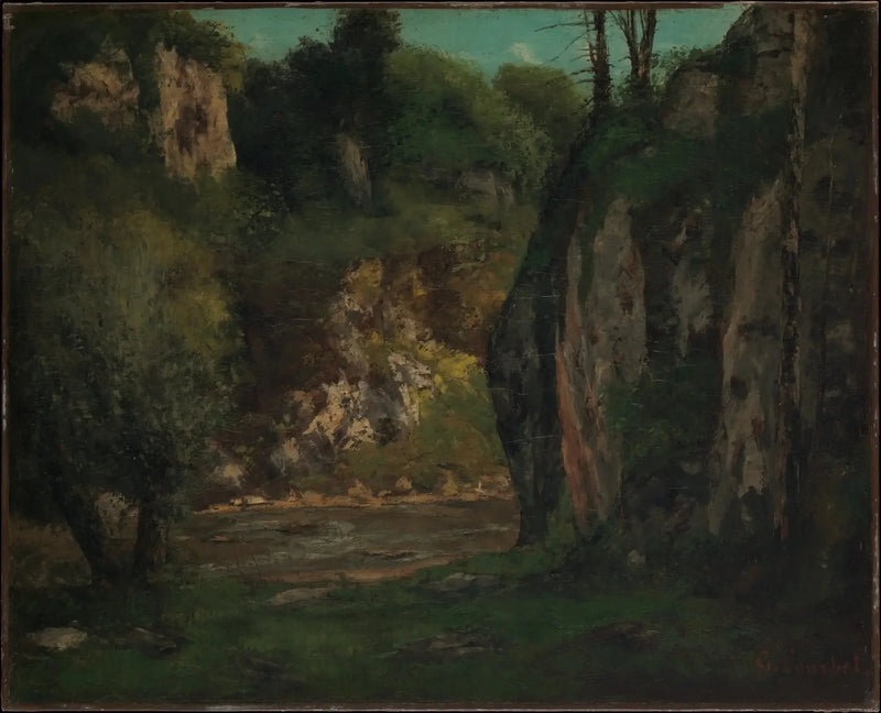 Ukryty strumień - Gustave Courbet