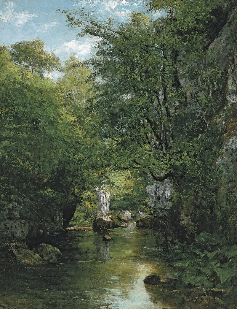 Strumień wody, La Brème - Gustave Courbet