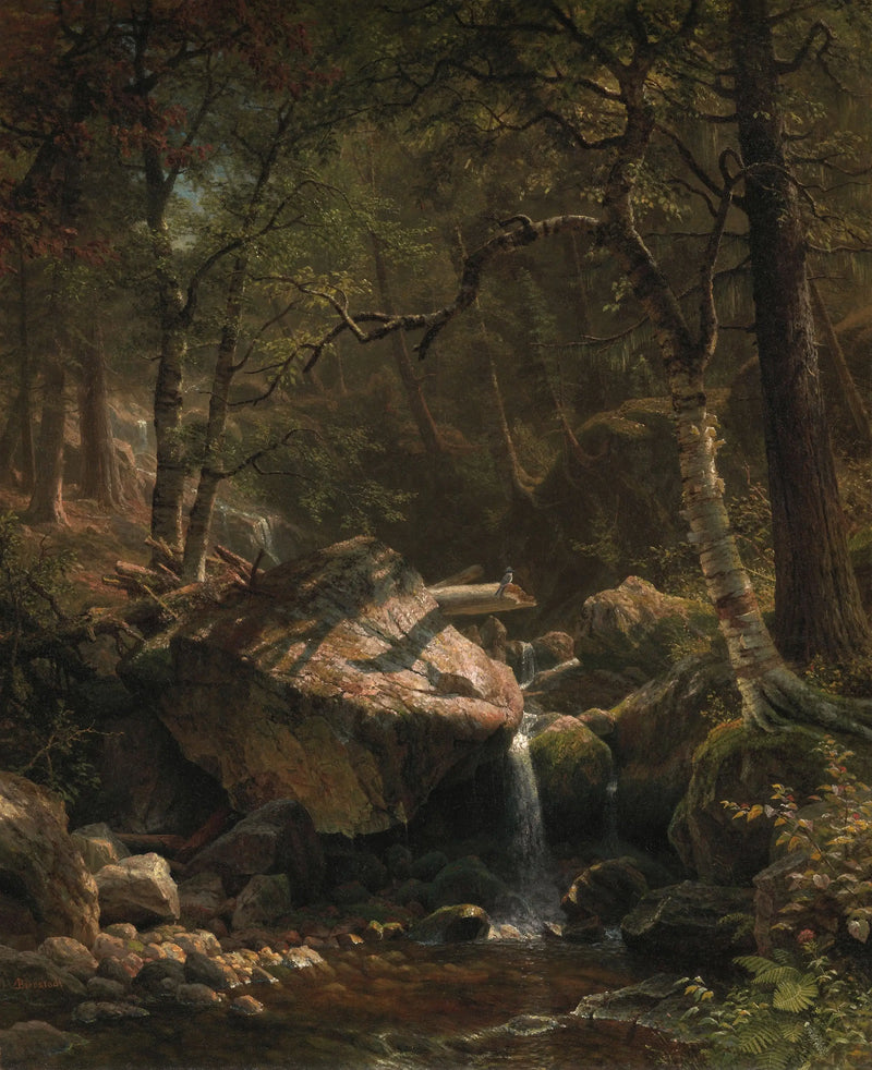 Górski strumień - Albert Bierstadt