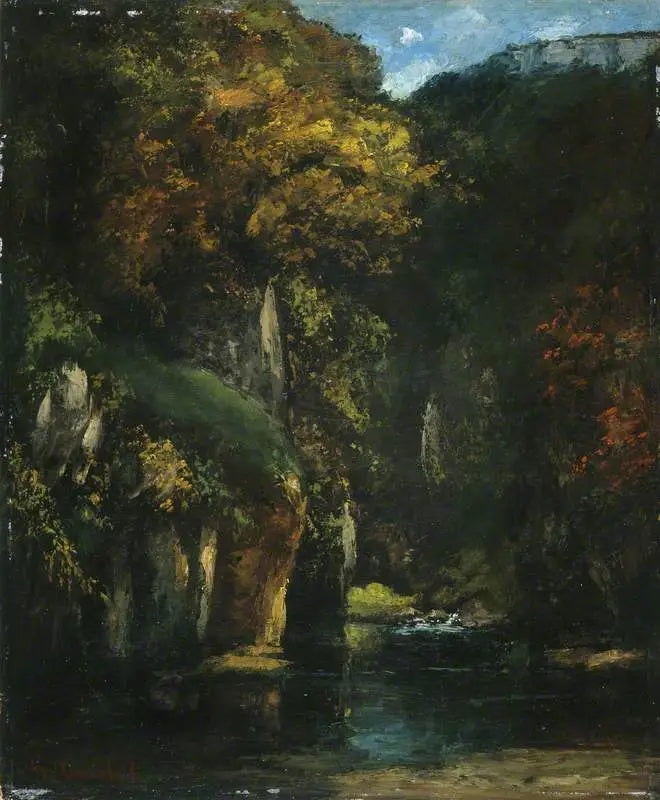 Potok Czarna Studnia - Gustave Courbet