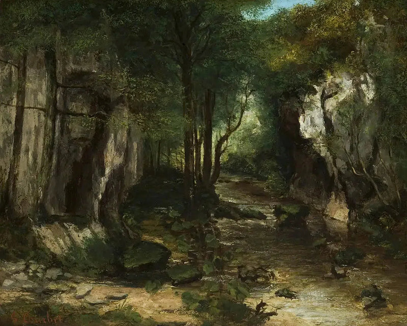 Potok Czarna Studnia - Gustave Courbet