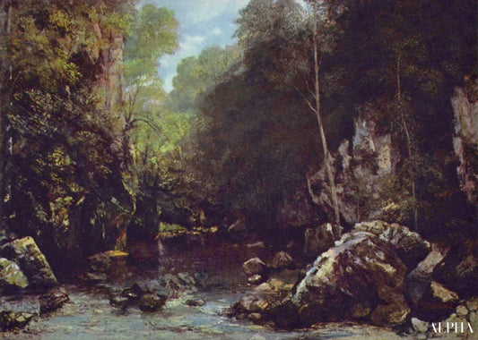 Le Ruisseau du Puits noir - Gustave Courbet - Reproductions de tableaux et peintures haut de gamme