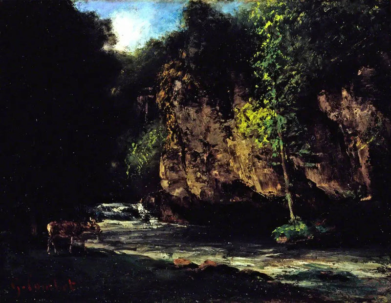 Strumień - Gustave Courbet