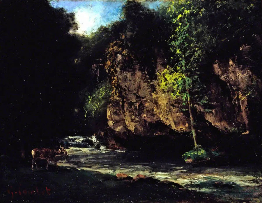 Strumień - Gustave Courbet