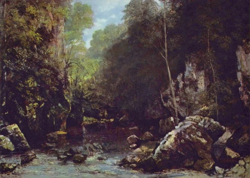 Czarna Struga - Gustave Courbet