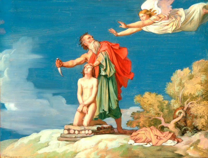 Ofiara Izaaka - Hippolyte Flandrin