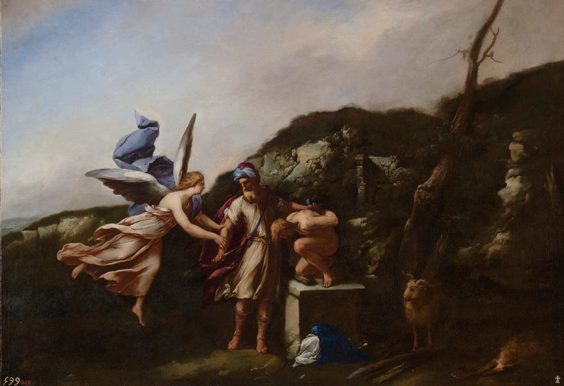 Ofiara Izaaka - Luca Giordano