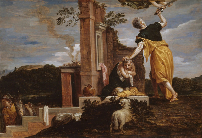 Ofiara Izaaka przez Abrahama - David Teniers Młodszy