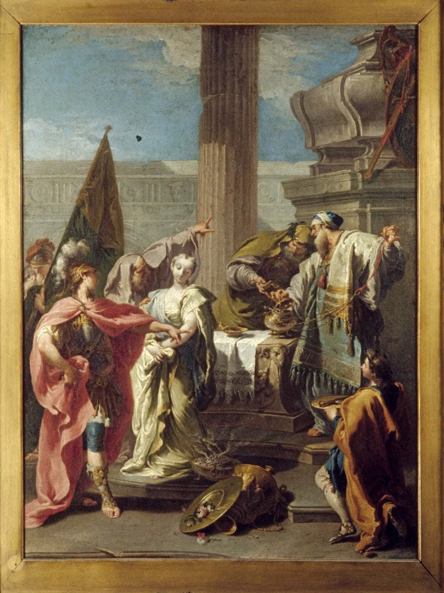 Ofiara Polyxeny na grobie Achillesa - Giovanni Battista Pittoni