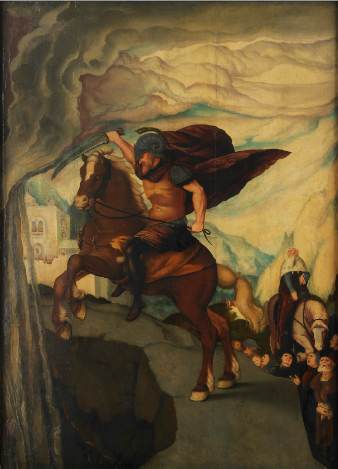 Ofiara samego siebie Marcusa Curtiusa - Hans Baldung Grien