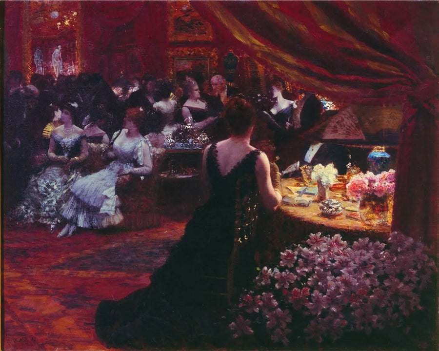 Salon księżniczki Mathilde Bonaparte - Giuseppe De Nittis