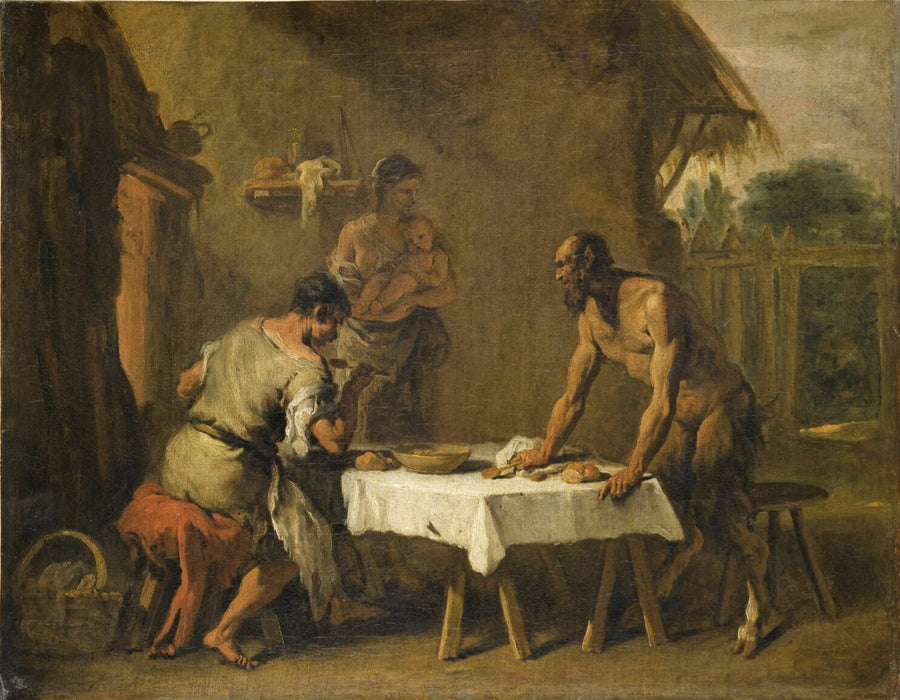 Satyra i chłop - Sebastiano Ricci
