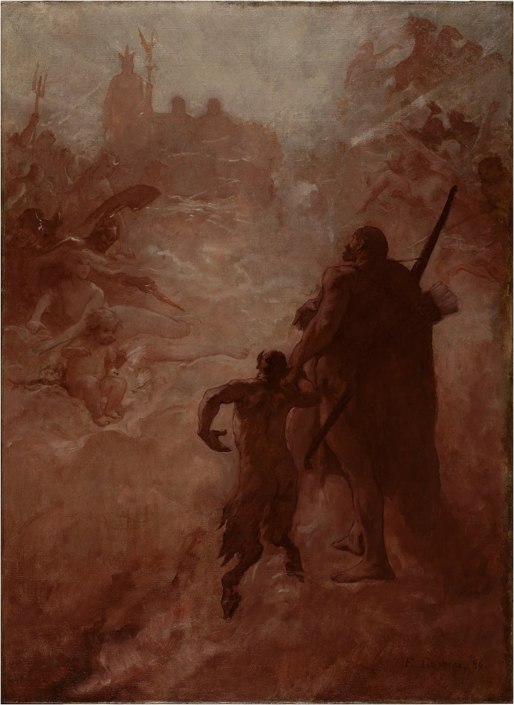 Le Satyre - Fernand Cormon image 1 reproduction d’œuvre d’art à l’huile