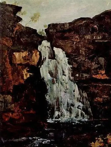 Skok nad Doubs - Gustave Courbet