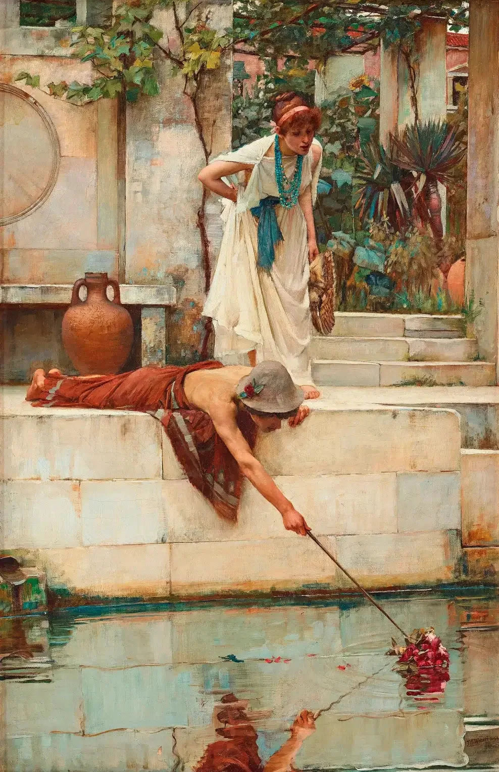 Le sauvetage - John William Waterhouse image 1 copie peinte à la main à l’huile