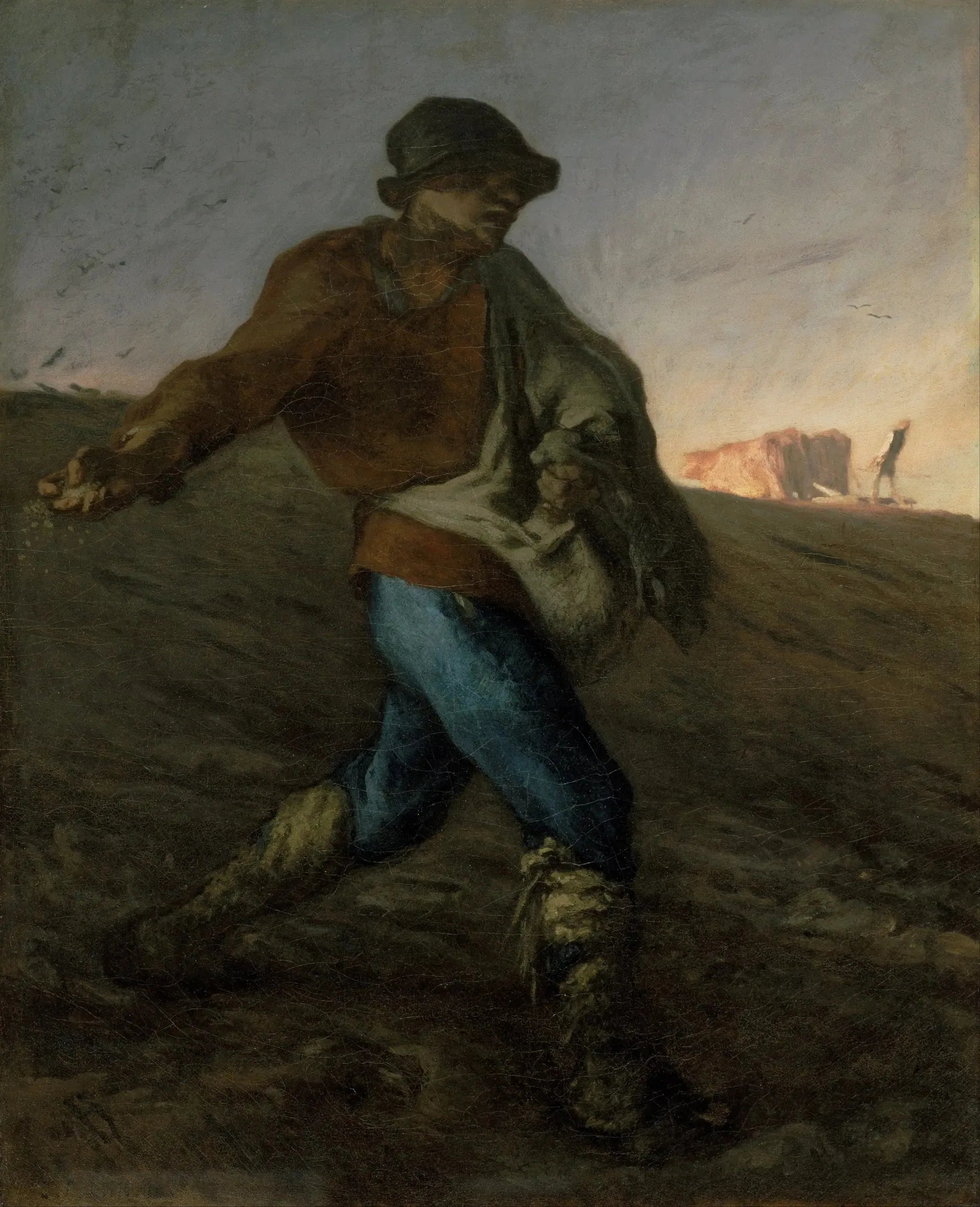 le Semeur - Jean-François Millet image 1 reproduction de peinture à l’huile