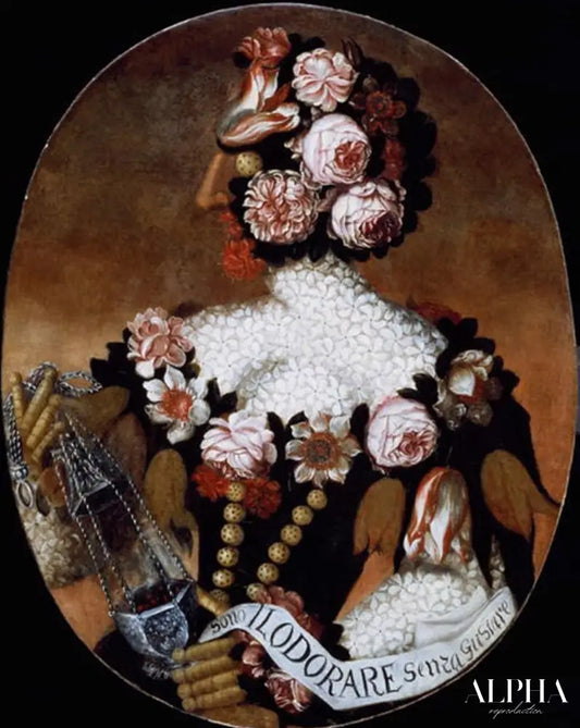 Le sens de l'odorat - Arcimboldo - Reproductions de tableaux et peintures haut de gamme