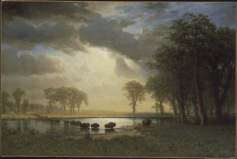 Ścieżka bizona - Albert Bierstadt