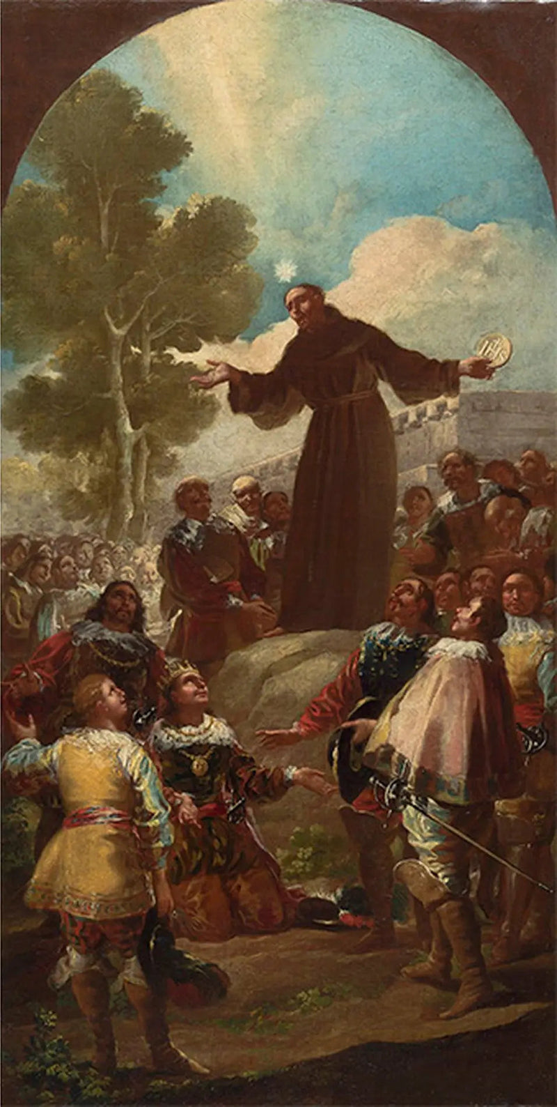 Kazanie świętego Bernardyna ze Sieny - Francisco de Goya