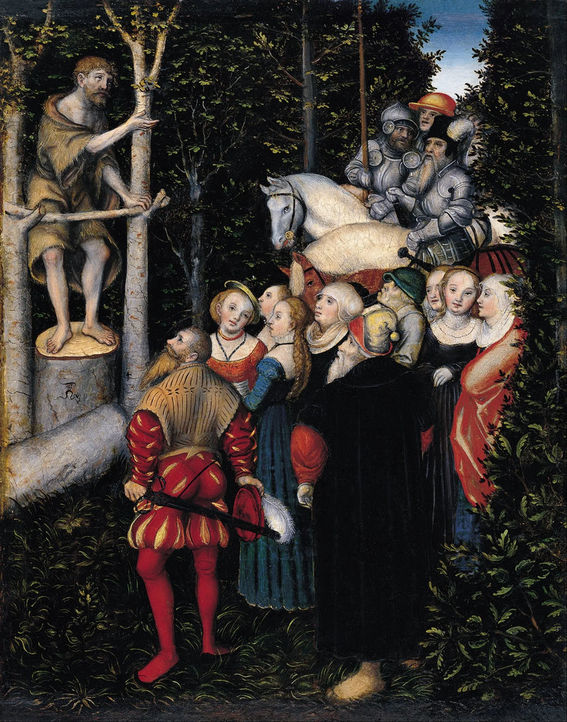 Kazanie świętego Jana Chrzciciela - Lucas Cranach Starszy