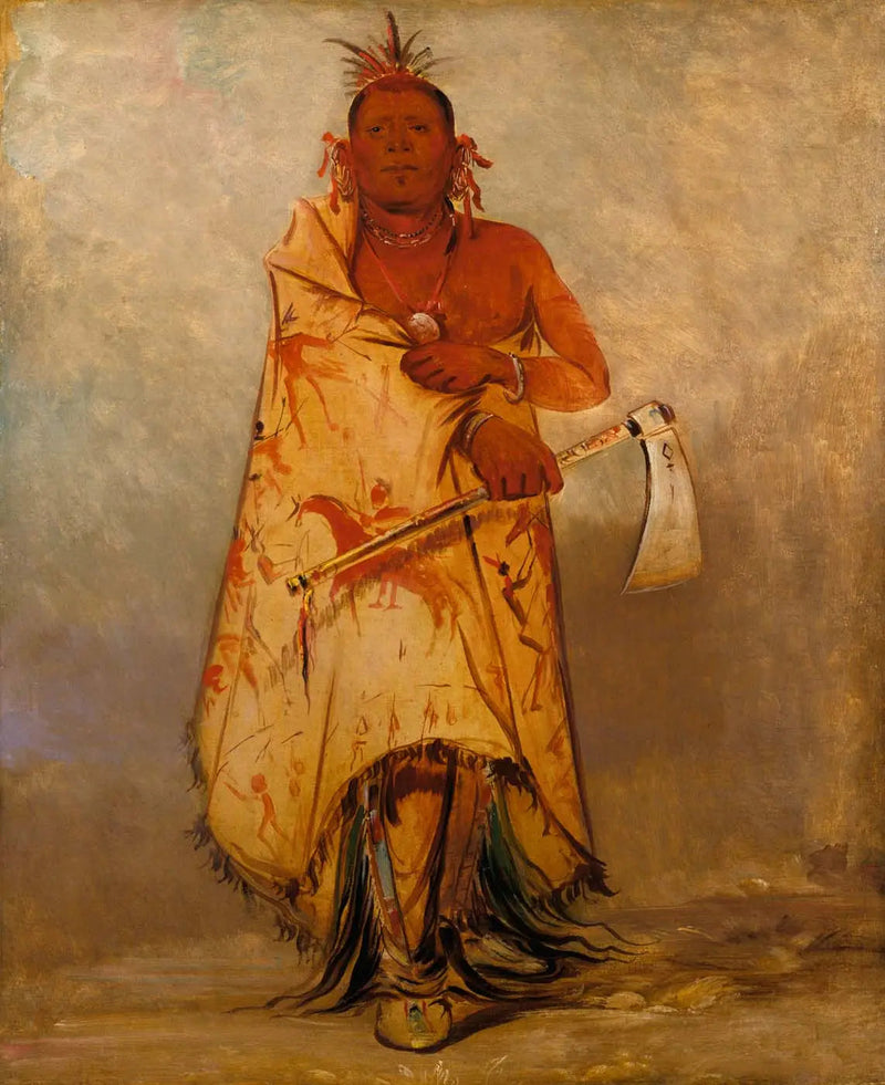 Le-sháw-loo-láh-le-hoo, Wielki Łoś, przywódca Skidi (Loup) Pawnee - George Catlin