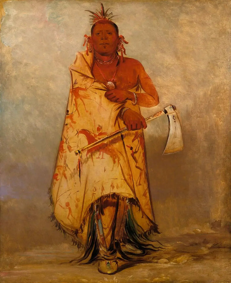 Le-sháw-loo-láh-le-hoo, Wielki Łoś, przywódca Skidi (Loup) Pawnee - George Catlin