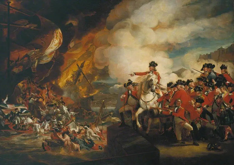 Siedziba i ulga Gibraltaru, 13 września 1782 r.; replika - John Singleton Copley