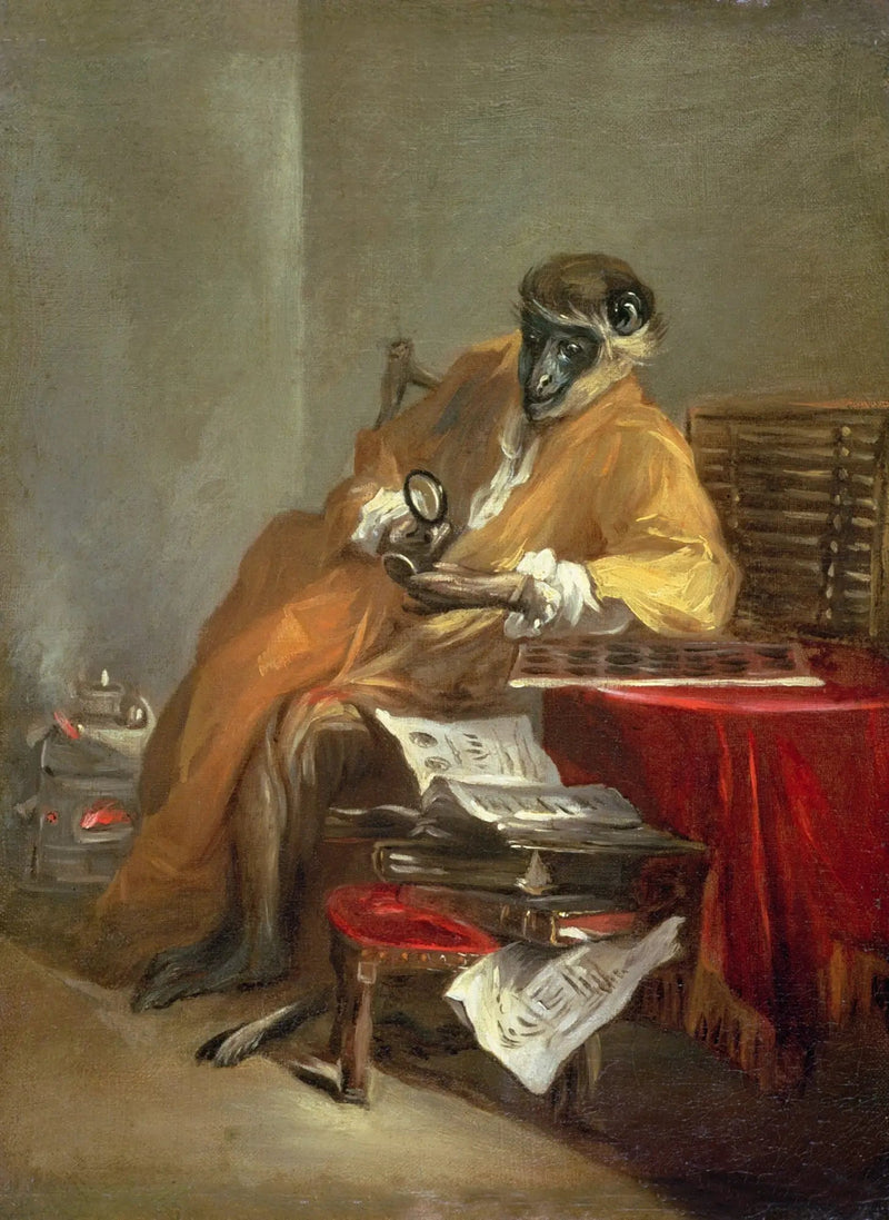Małpa Antykwariusz - Jean Simeón Chardin