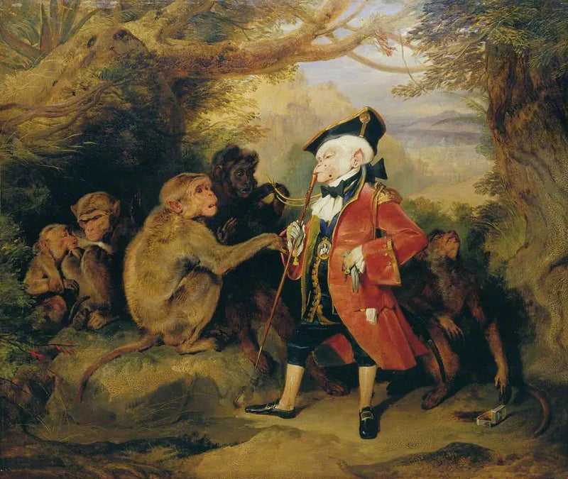 Podróżująca małpa - Edwin Henry Landseer