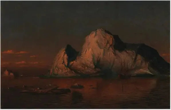 Słońce o północy nad Cieśniną Melville, Przejście Północno-Zachodnie - William Bradford