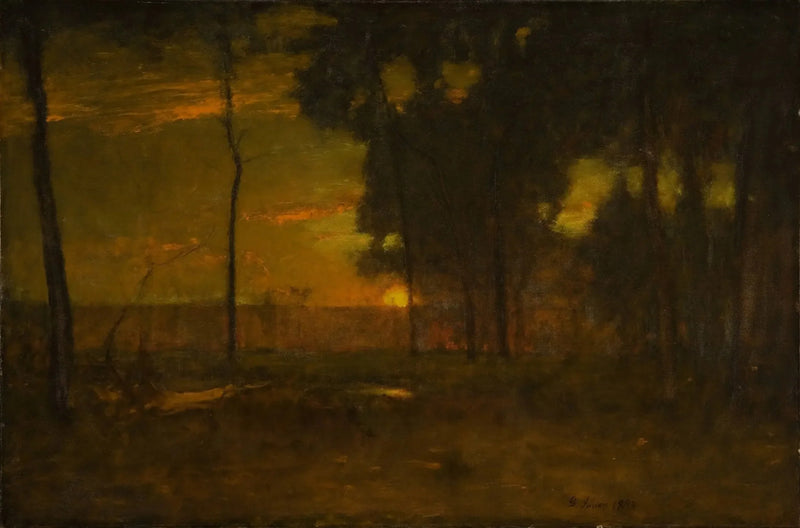 Rozświetlone słońce - George Inness