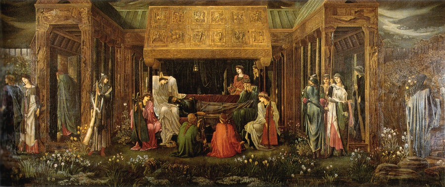 Sen Arthura na Avalonie - Edward Burne-Jones