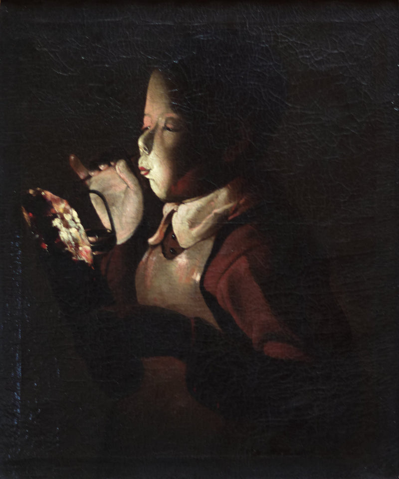 Podmuchowiec z lampą - Georges de La Tour