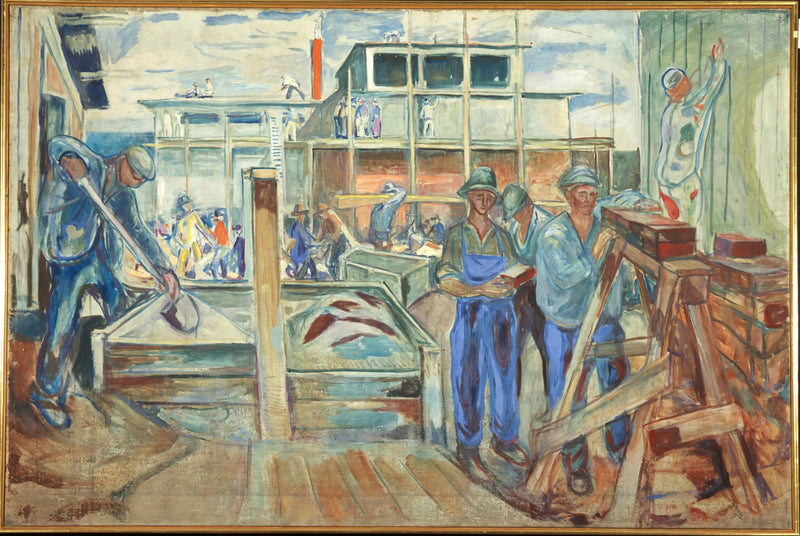 Studio zimowe w budowie - Edvard Munch