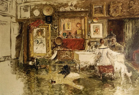 The Tenth Street Studio - William Merritt Chase - Reproductions de tableaux et peintures haut de gamme