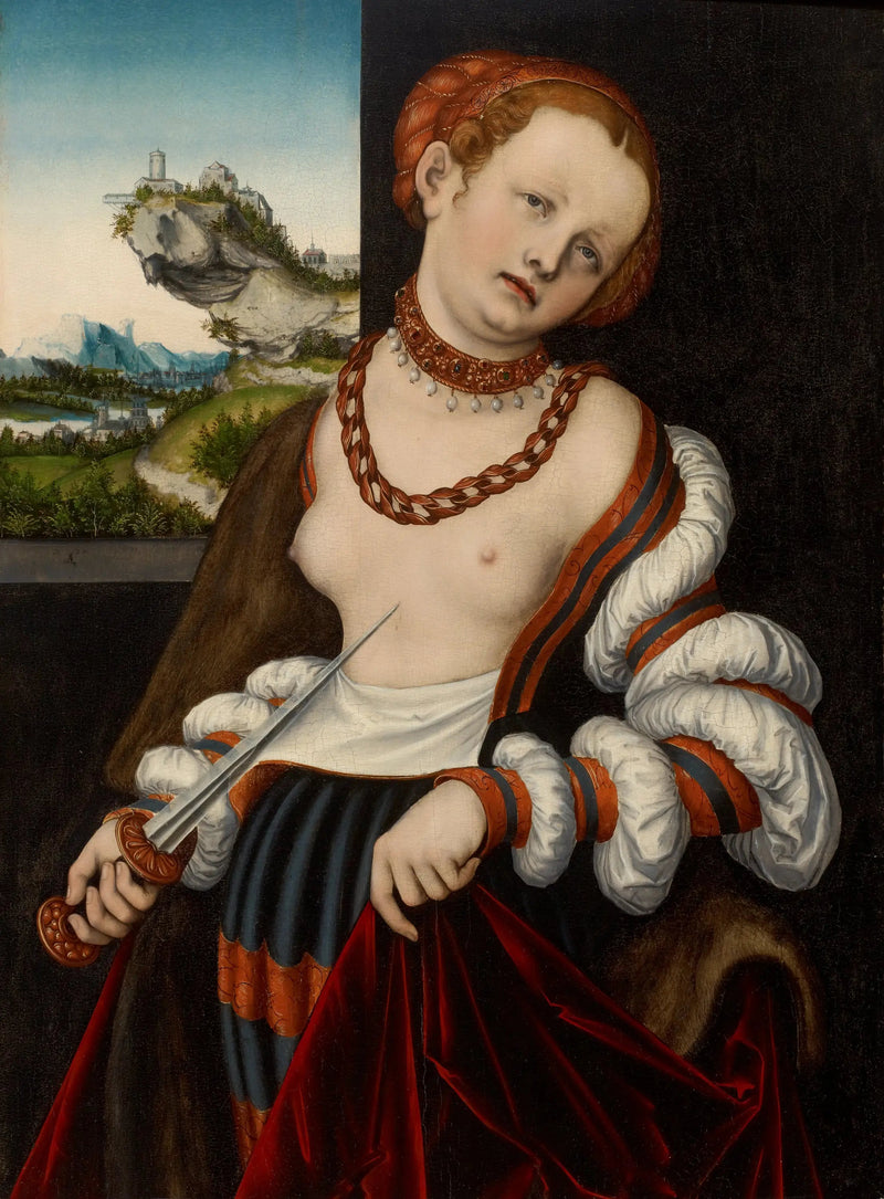 Samobójstwo Lucretii - Lucas Cranach Starszy