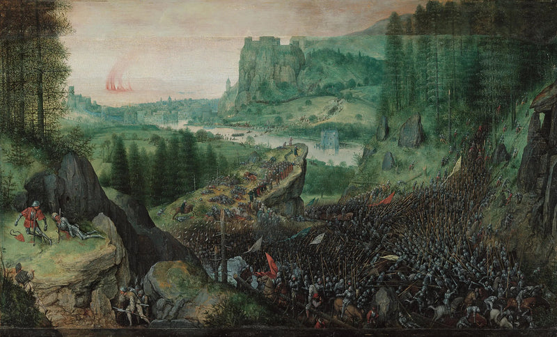 Samobójstwo Saula - Pieter Brueghel Starszy