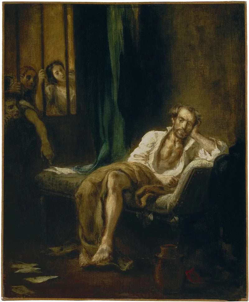 Tasse w domu wariatów - Eugène Delacroix