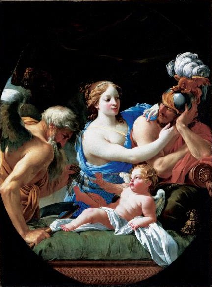 Czas odkrywa miłość Wenus i Marsa - Simon Vouet