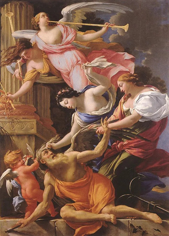 Czas pokonany przez Miłość, Nadzieję i Sławę - Simon Vouet