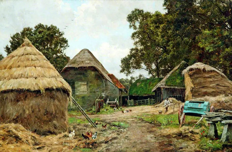 Le Thatcher, Spleen Farm, Newbury, Berkshire - Edward Wilkins Waite